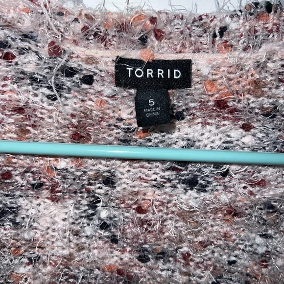 Torrid Fuzzy Knit Multicolor Cardigan - Picture 5 of 7